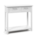 Narrow Console Table with Drawers and Open Storage Shelf - 31.5 L x 14 W x 32 H