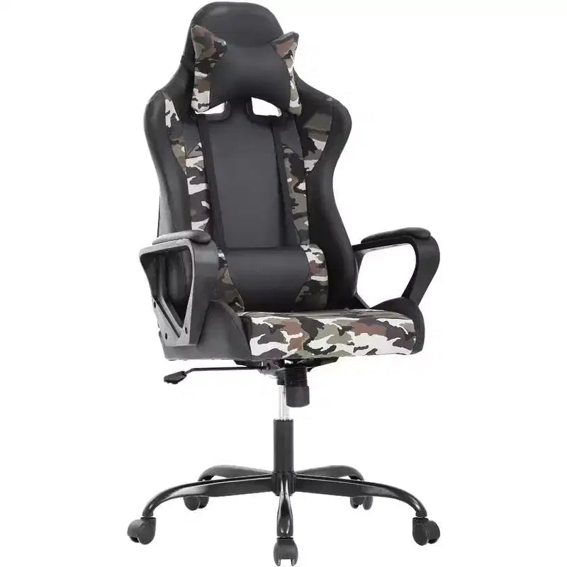 FDW Office Chair Gaming Chair Desk Chair Executive Chair with Lumbar Support Adjustable Stool Swivel Rolling Computer Chair