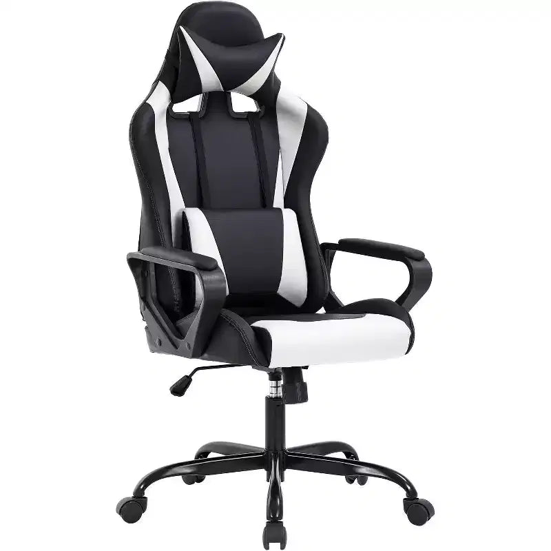 FDW Office Chair Gaming Chair Desk Chair Executive Chair with Lumbar Support Adjustable Stool Swivel Rolling Computer Chair