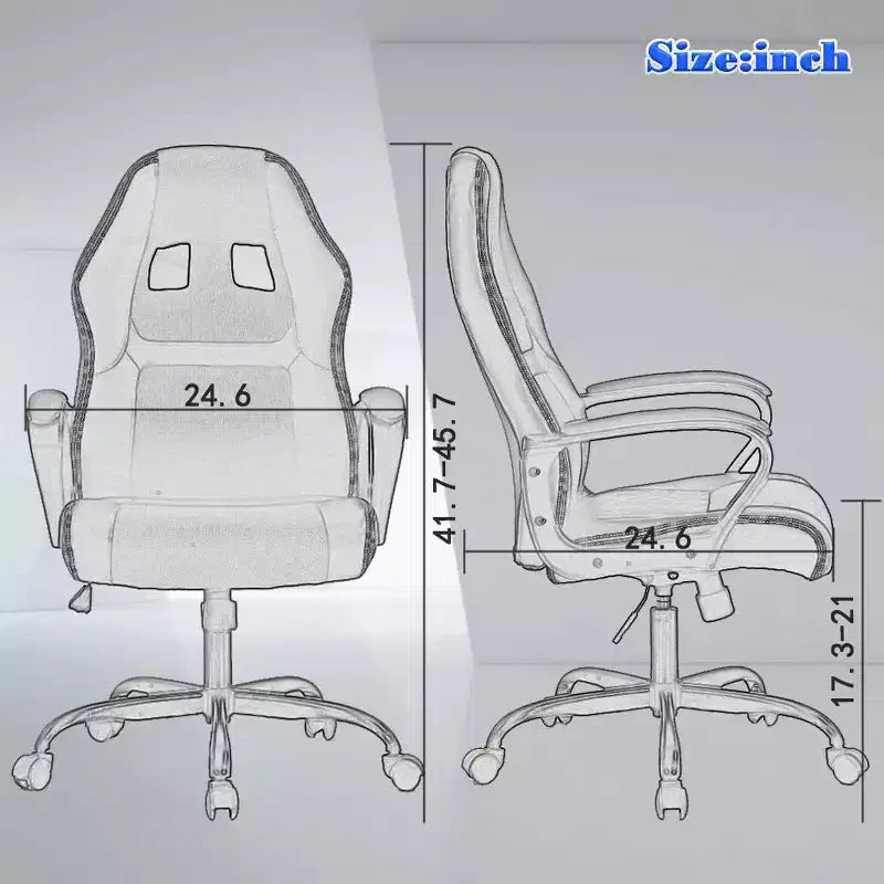 Chaise de bureau FDW Chaise de jeu pour PC Chaise de bureau pas chère en cuir PU Fauteuil de direction pour ordinateur Support lombaire pour femmes et hommes