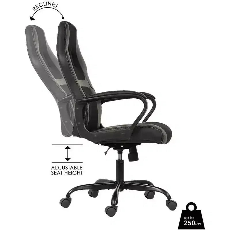 Chaise de bureau FDW Chaise de jeu pour PC Chaise de bureau pas chère en cuir PU Fauteuil de direction pour ordinateur Support lombaire pour femmes et hommes
