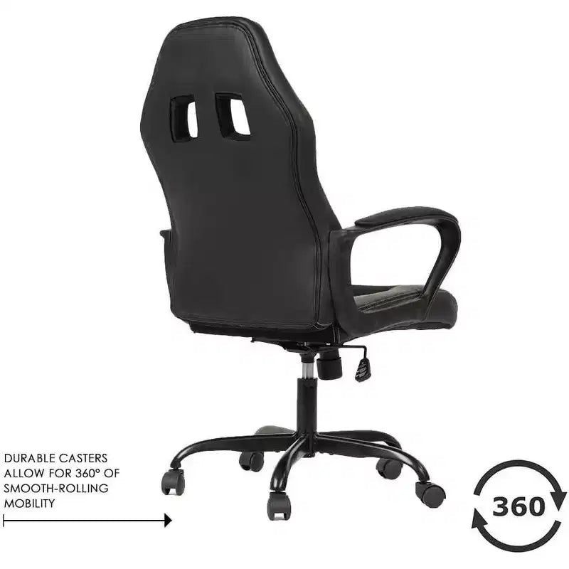 Chaise de bureau FDW Chaise de jeu pour PC Chaise de bureau pas chère en cuir PU Fauteuil de direction pour ordinateur Support lombaire pour femmes et hommes
