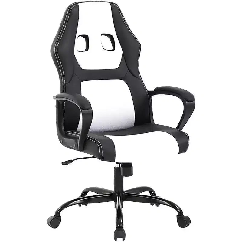Chaise de bureau FDW Chaise de jeu pour PC Chaise de bureau pas chère en cuir PU Fauteuil de direction pour ordinateur Support lombaire pour femmes et hommes