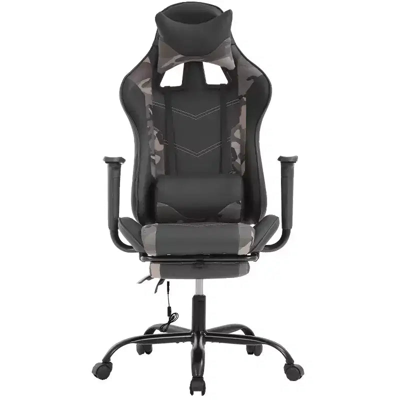 FDW Racing Gaming Chair Video Game Chairs with Computer Desk PU Leather Headrest Lumbar Support & 360-Swivel Seat