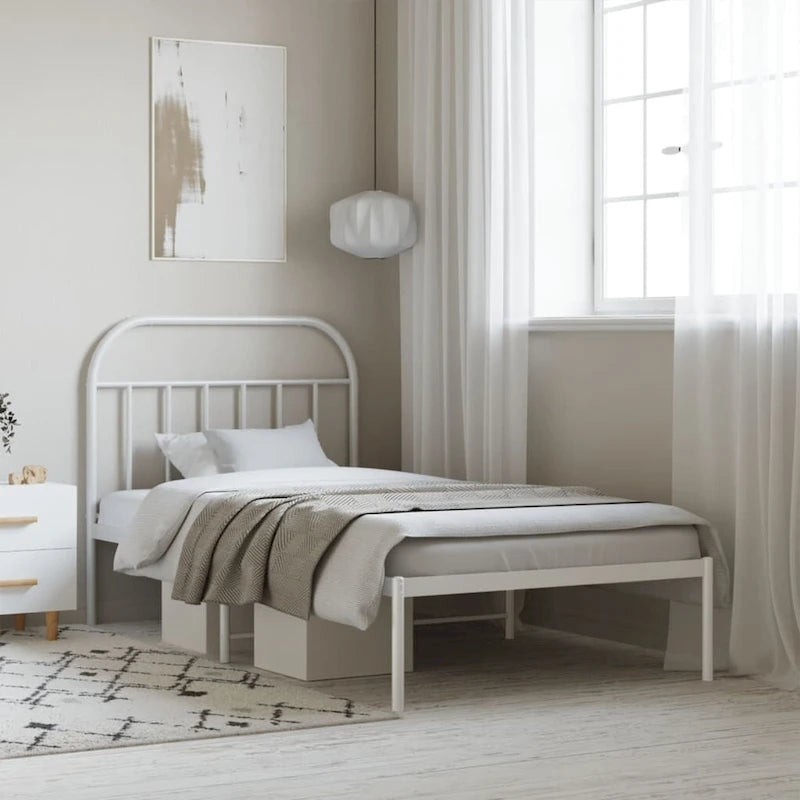 vidaXL 12 Inches Metal Bed Frame No Mattress