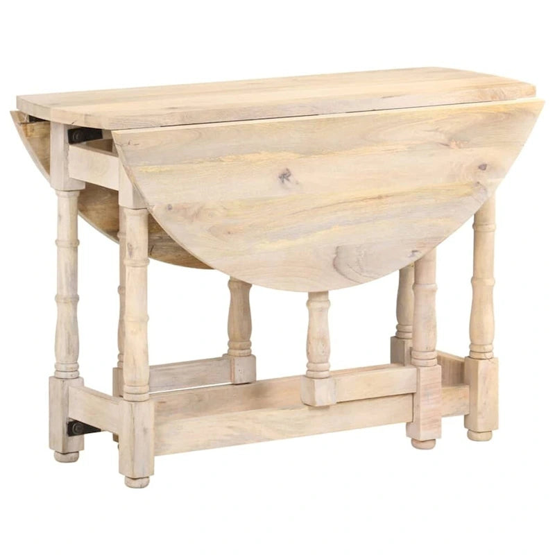 vidaXL Dining Table Kitchen Table Dining Room Table Round Solid Mango Wood