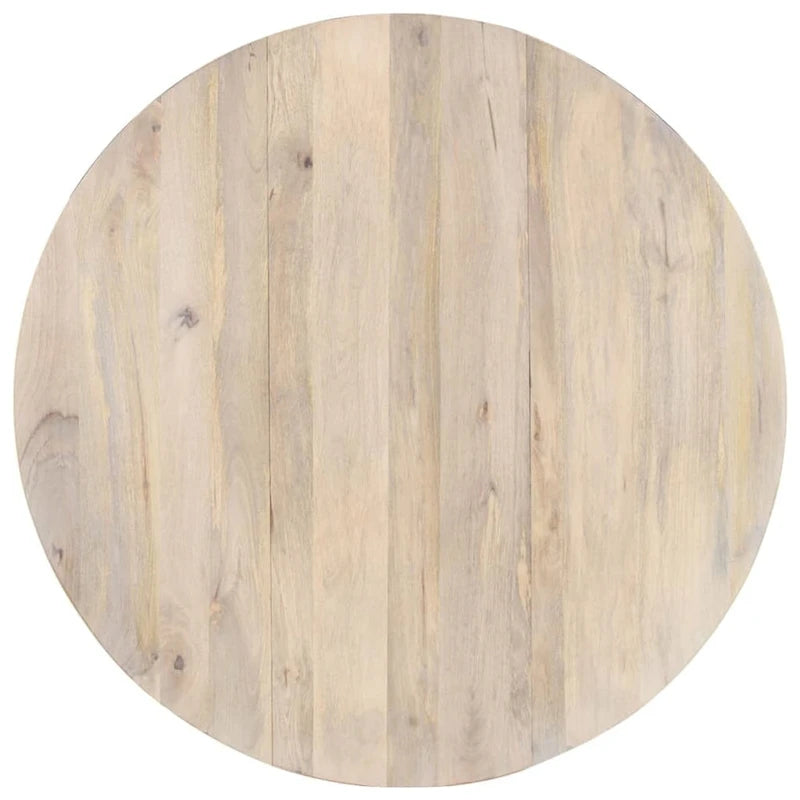 vidaXL Dining Table Kitchen Table Dining Room Table Round Solid Mango Wood