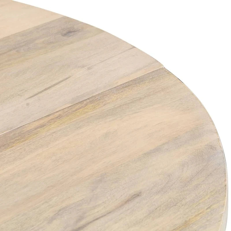 vidaXL Dining Table Kitchen Table Dining Room Table Round Solid Mango Wood
