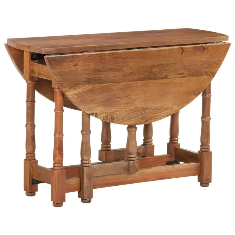 vidaXL Dining Table Kitchen Table Dining Room Table Round Solid Mango Wood