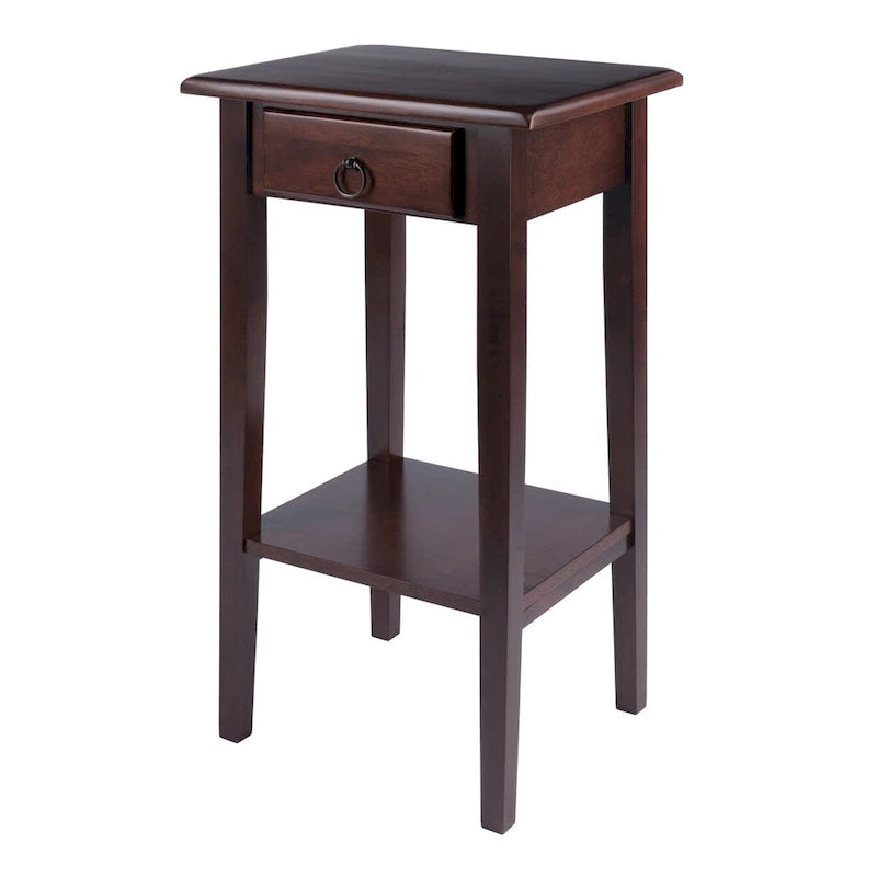 Regalia Accent, Side Table, Walnut - 17 W x 14 D x 29.50 H