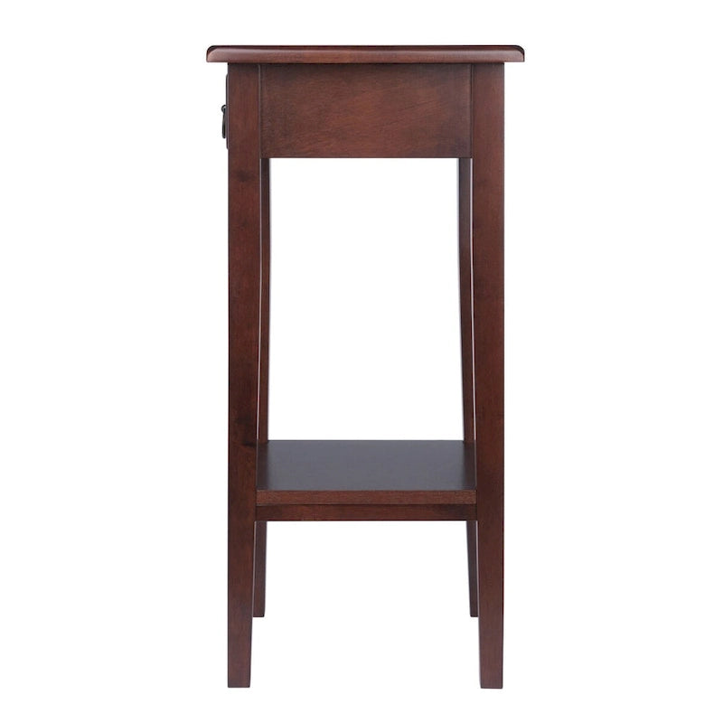 Regalia Accent, Side Table, Walnut - 17 W x 14 D x 29.50 H