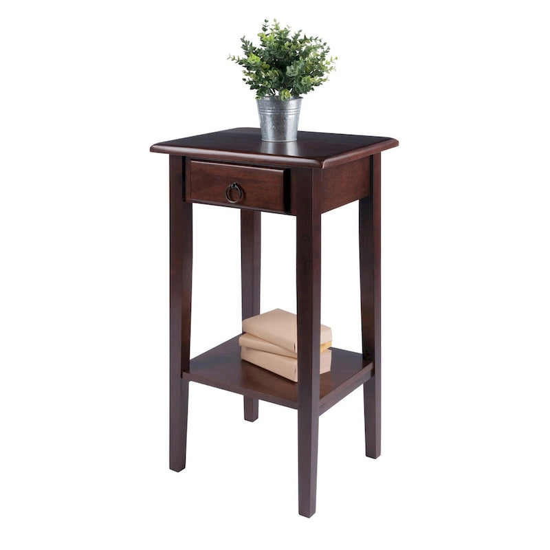 Regalia Accent, Side Table, Walnut - 17 W x 14 D x 29.50 H