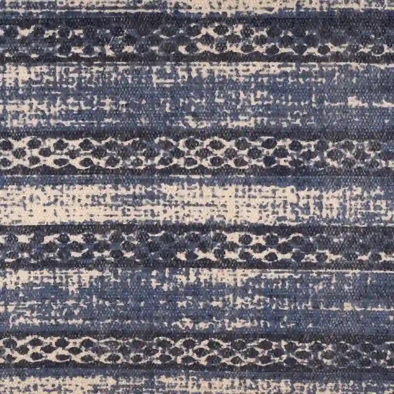 47  Antique Blue Distressed Rectangular Bench