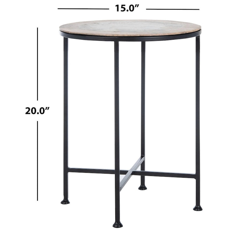 SAFAVIEH Giouli Accent Table - 15  x 15  x 20  - 15Wx15Dx20H