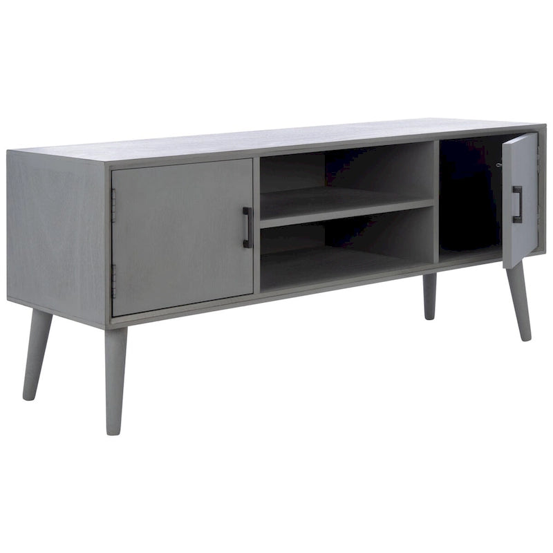 SAFAVIEH Maegan Mid-Century 47-inch Storage Media TV Stand - 47.3  W x 15.8  L x 20  H - 47Wx16Dx20H