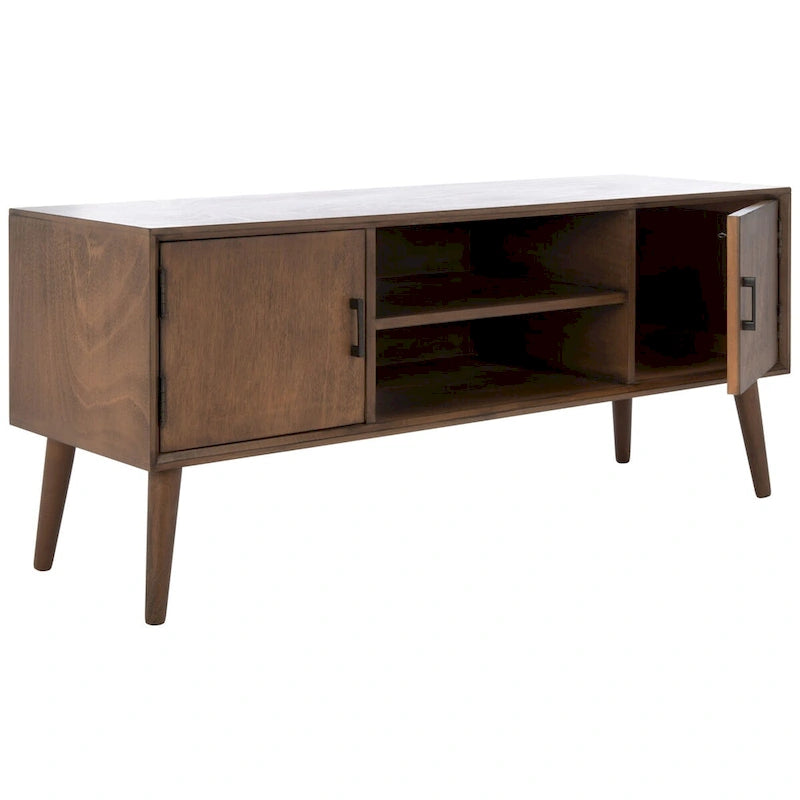SAFAVIEH Maegan Mid-Century 47-inch Storage Media TV Stand - 47.3  W x 15.8  L x 20  H - 47Wx16Dx20H
