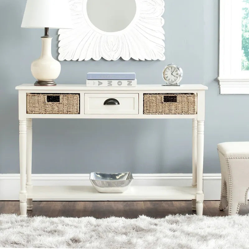 SAFAVIEH Edyth Grey Console - 44.5  x 13.4  x 31.5  - 45Wx13Dx32H