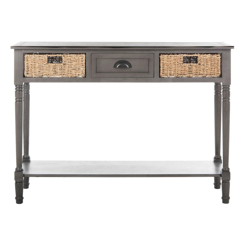 Console grise Edyth de SAFAVIEH - 44.5 x 13.4 x 31.5 - 45Wx13Dx32H