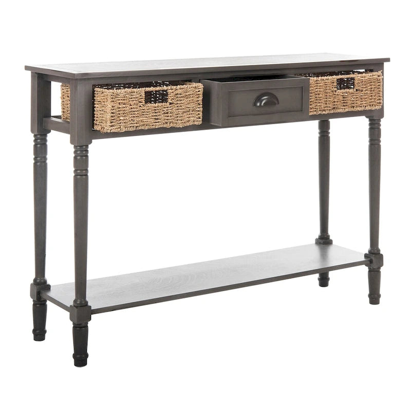 Console grise Edyth de SAFAVIEH - 44.5 x 13.4 x 31.5 - 45Wx13Dx32H
