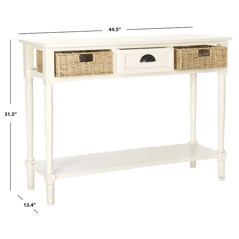 Console grise Edyth de SAFAVIEH - 44.5 x 13.4 x 31.5 - 45Wx13Dx32H