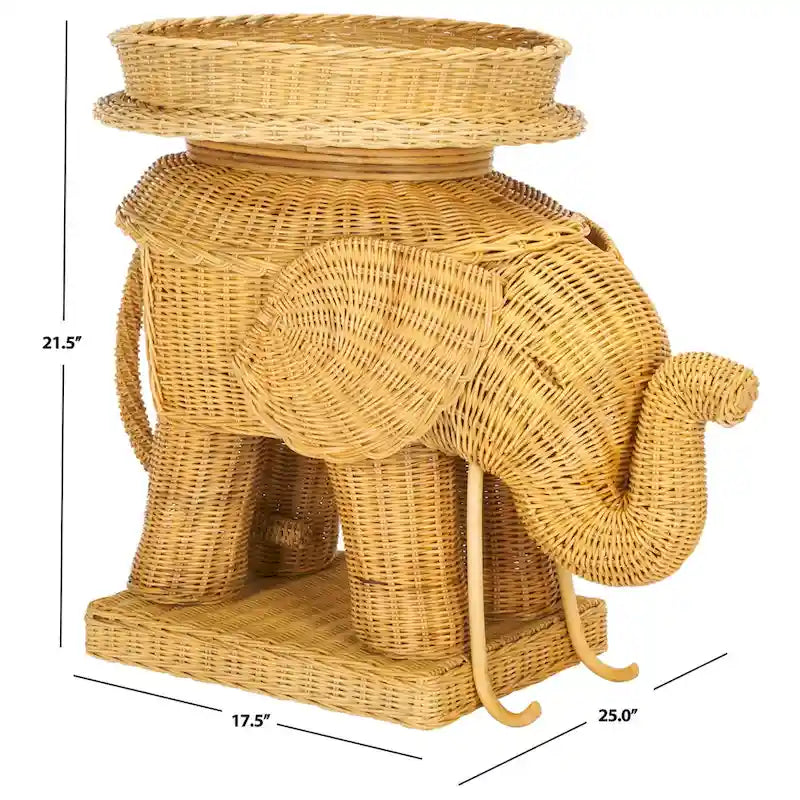 SAFAVIEH Bilek Storage Natural Accent Table - 25  x 17.5  x 21.5  - 25Wx18Dx22H