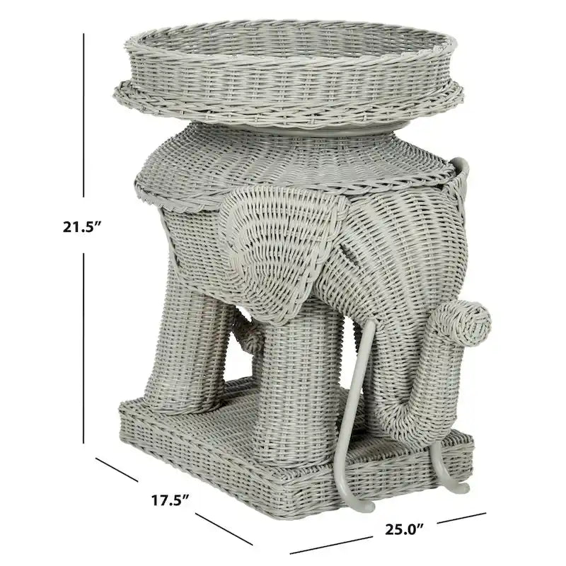 SAFAVIEH Bilek Storage Natural Accent Table - 25  x 17.5  x 21.5  - 25Wx18Dx22H