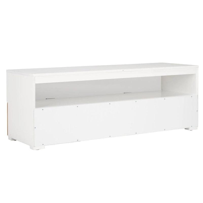 SAFAVIEH Kaitlyn 2-Drawer 1-Shelf Entertainment Media Stand (Fits Up To 55  Flatscreen TV) - 48Wx16Dx17H