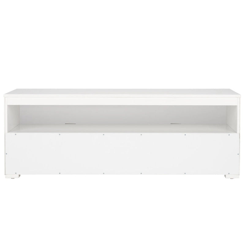 SAFAVIEH Kaitlyn 2-Drawer 1-Shelf Entertainment Media Stand (Fits Up To 55  Flatscreen TV) - 48Wx16Dx17H
