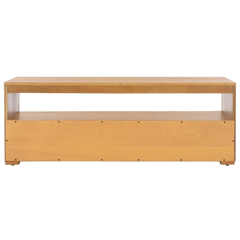 SAFAVIEH Kaitlyn 2-Drawer 1-Shelf Entertainment Media Stand (Fits Up To 55  Flatscreen TV) - 48Wx16Dx17H
