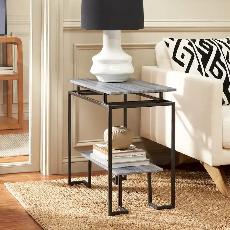 SAFAVIEH Malvina Single Shelf Rectangle Accent Table - 24  L x 14  D x 24  H - 24Wx14Dx24H