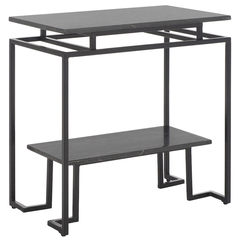 SAFAVIEH Malvina Single Shelf Rectangle Accent Table - 24  L x 14  D x 24  H - 24Wx14Dx24H