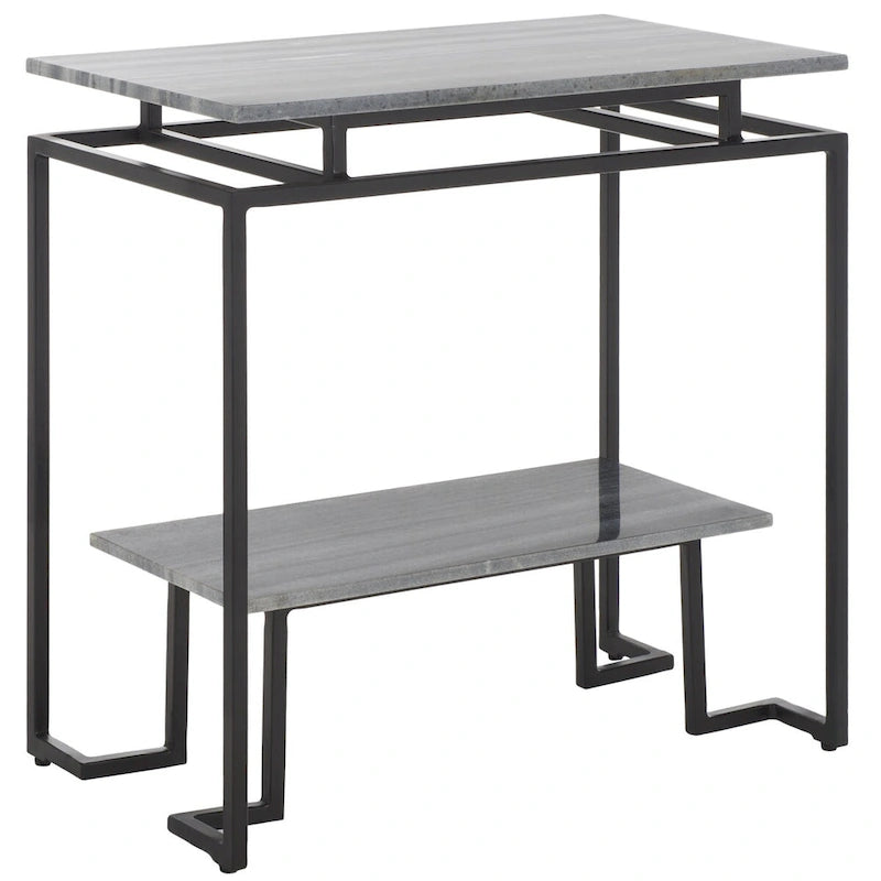 SAFAVIEH Malvina Single Shelf Rectangle Accent Table - 24  L x 14  D x 24  H - 24Wx14Dx24H