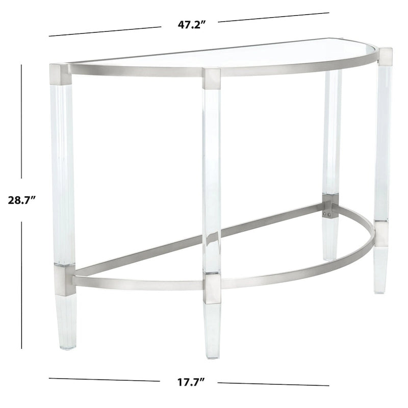 SAFAVIEH Couture Gunel Console en Acrylique - 47,2 La x 17,7 P x 28,7 H - 47La x 18P x 29H