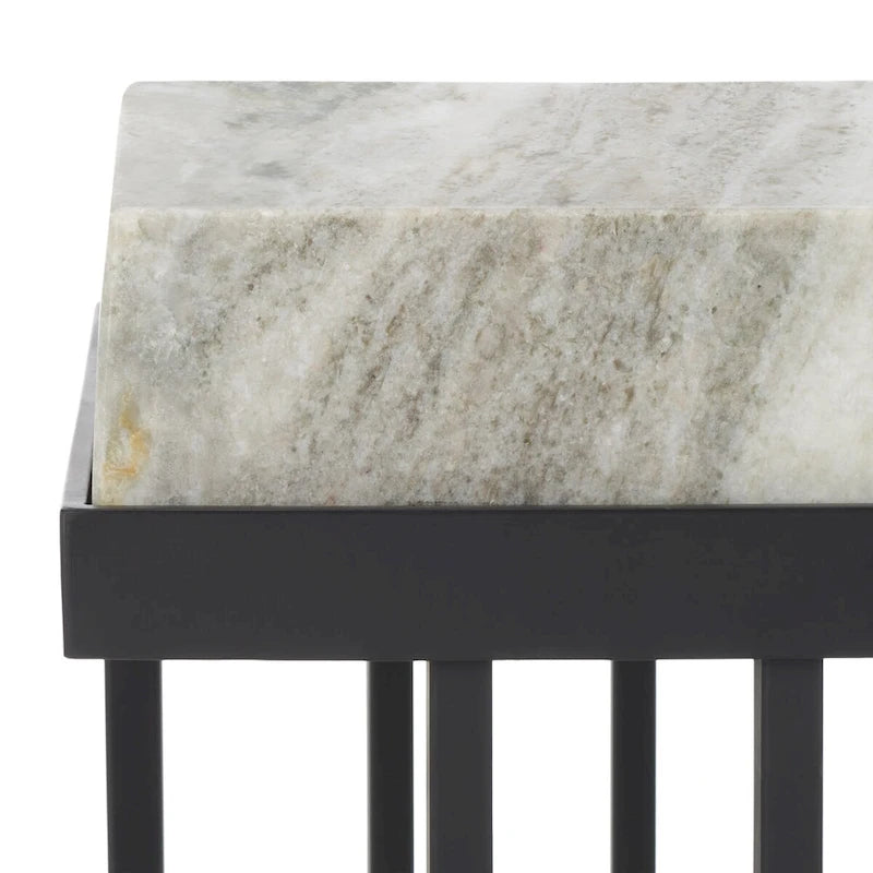 SAFAVIEH Mazie Rectangle Accent Table - 19  W x 13  D x 22  H - 19Wx13Dx22H