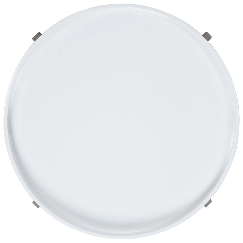 SAFAVIEH Sharron White/ Grey Lacquer End Table - 0 - 32  x 32  x 18  - 32Wx32Dx18H