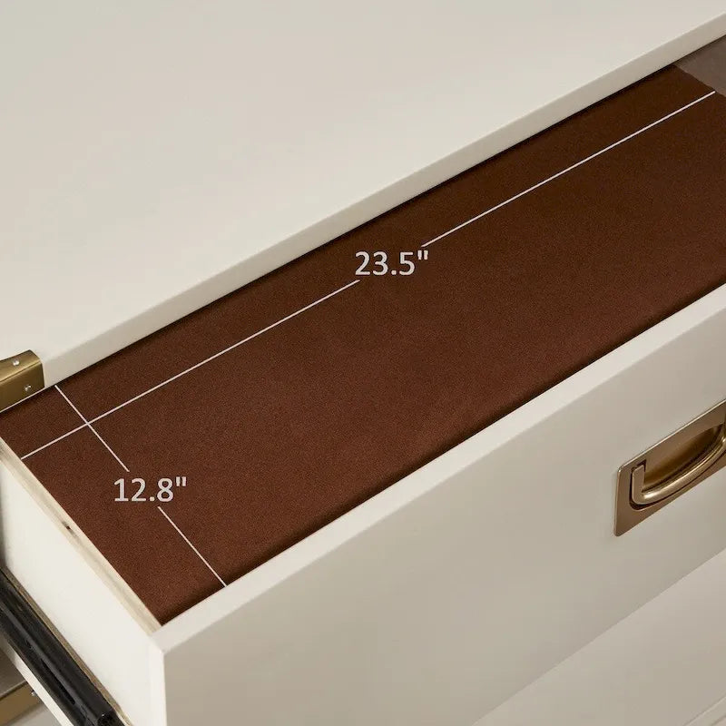 Kedric 3-drawer Goldtone Accent Nightstand by iNSPIRE Q Bold