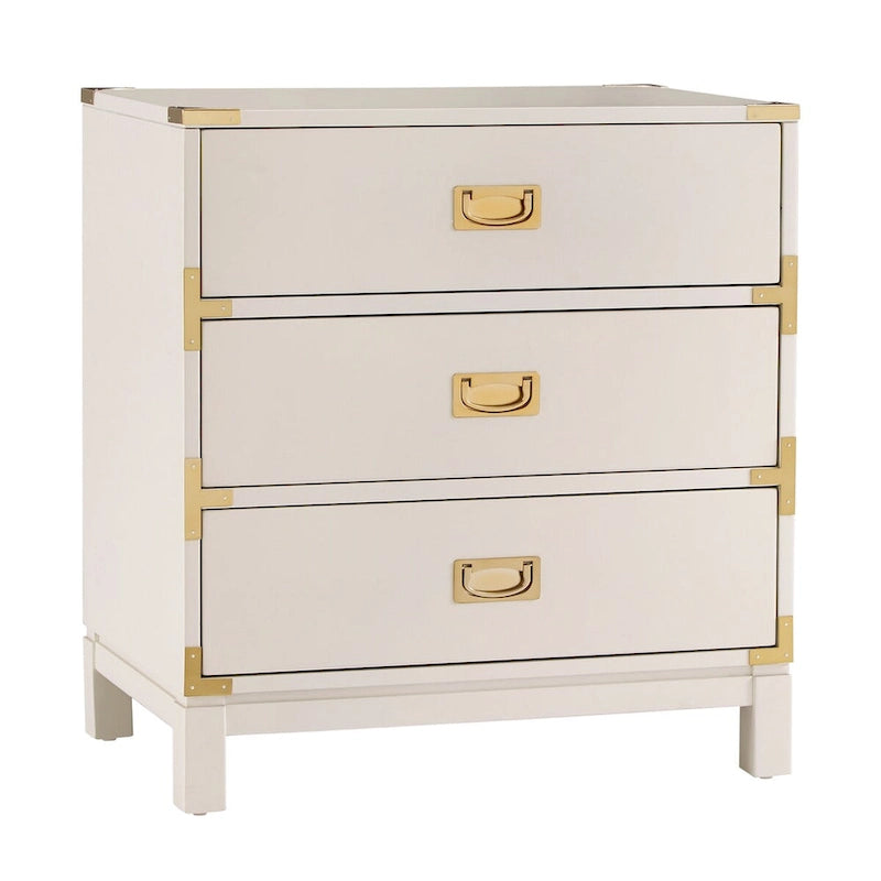 Kedric 3-drawer Goldtone Accent Nightstand by iNSPIRE Q Bold