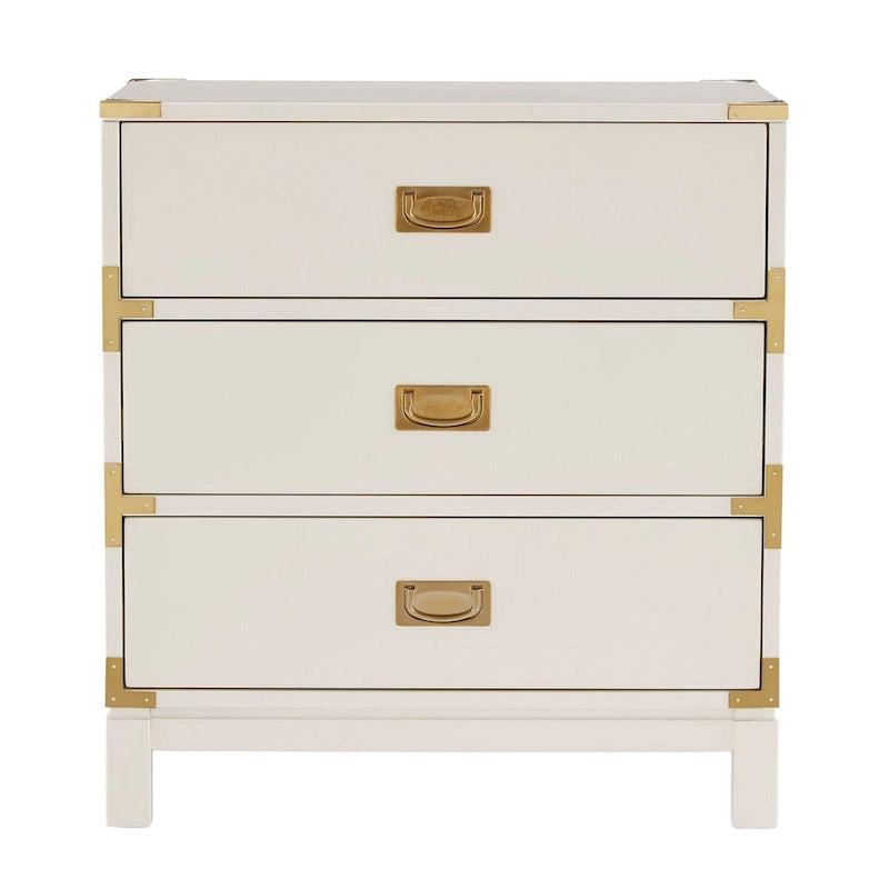 Kedric 3-drawer Goldtone Accent Nightstand by iNSPIRE Q Bold