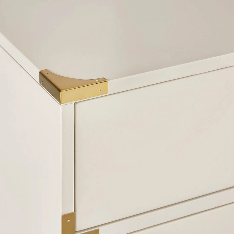 Kedric 3-drawer Goldtone Accent Nightstand by iNSPIRE Q Bold