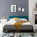 Luella Queen Upholstered Fabric Platform Bed