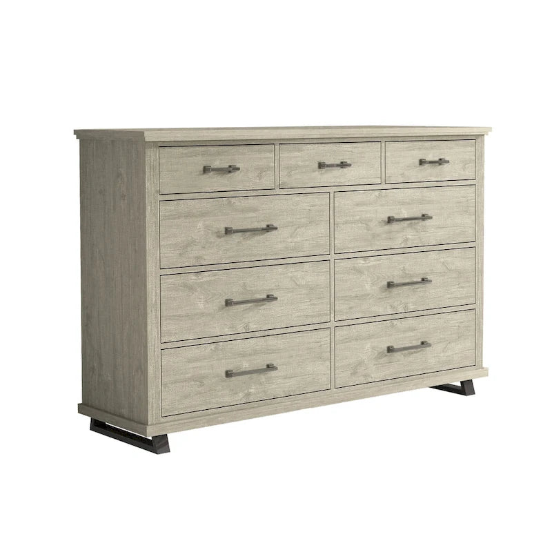 Farmhouse 4-Piece Bedroom Set - 2 Nightstand, 1 Chest and 1 Dresser