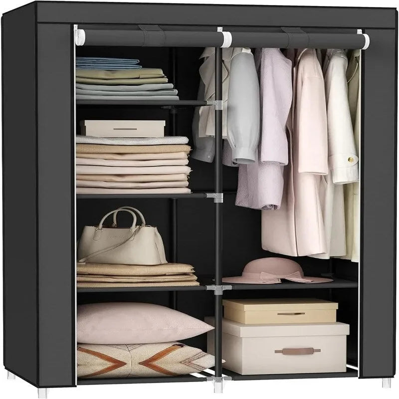Clothes Storage Organizer with 6 Shelves - 17.7D x 34.6W x 66.1H
