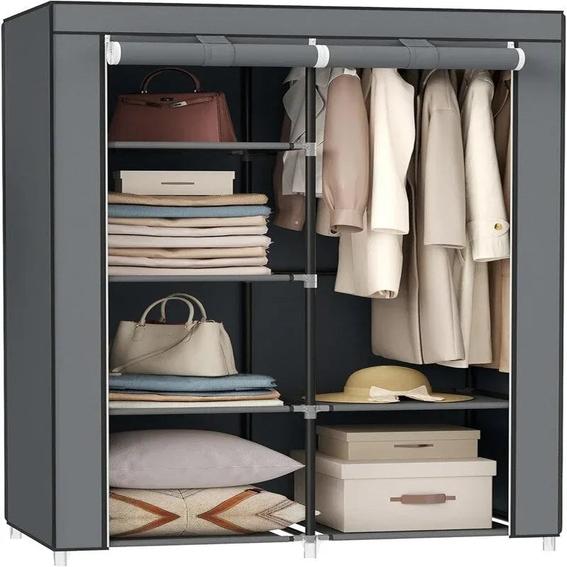 Clothes Storage Organizer with 6 Shelves - 17.7D x 34.6W x 66.1H