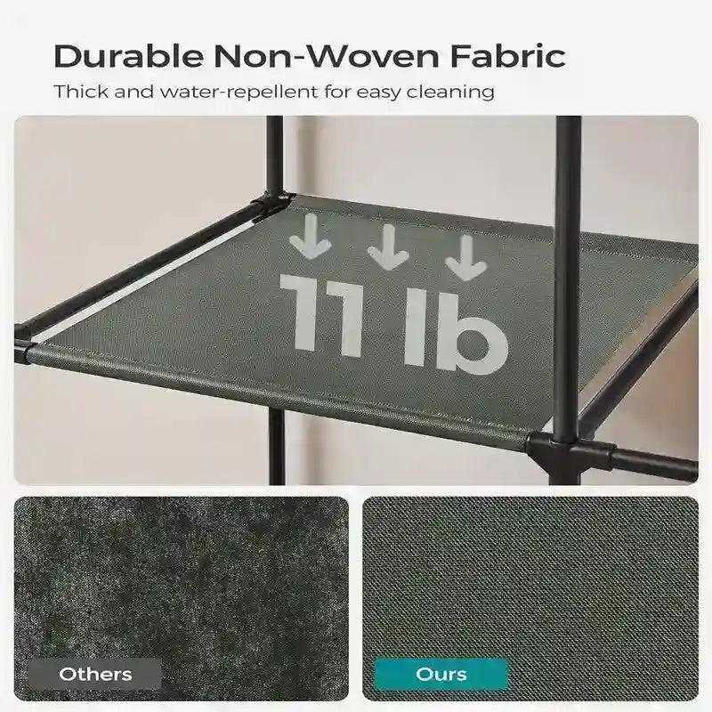 Clothes Storage Organizer with 6 Shelves - 17.7D x 34.6W x 66.1H