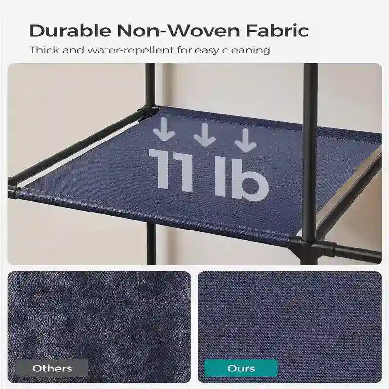 Clothes Storage Organizer with 6 Shelves - 17.7D x 34.6W x 66.1H