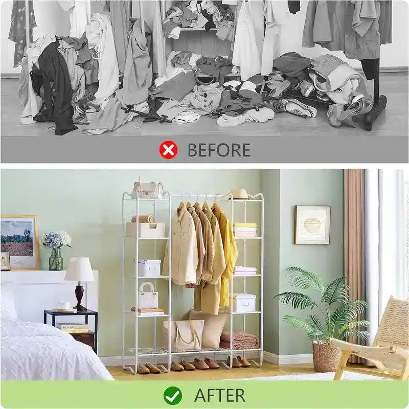 Portable Closet Wardrobe - 15.36 D x 49.2 W x 62.99 H