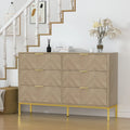 Anmytek 6-Drawer Double Dresser Modern Wood Chest of Drawers for Bedroom Living Room
