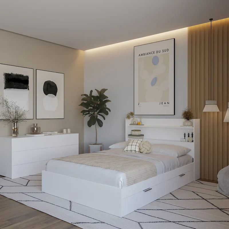 Hunter Platform Bed with Headboard