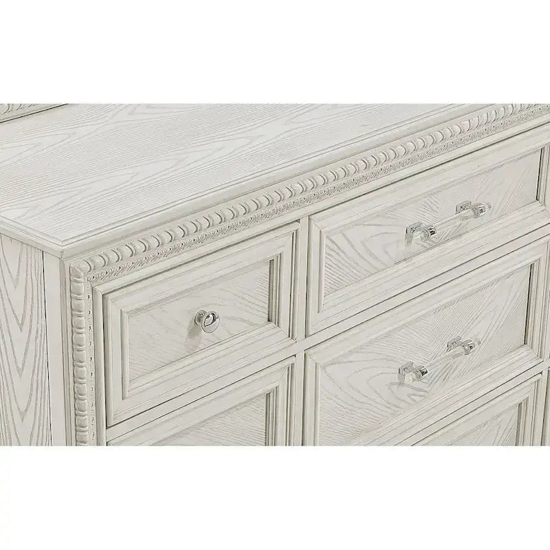 Oliver 5 Piece Cream Panel Bedroom Set