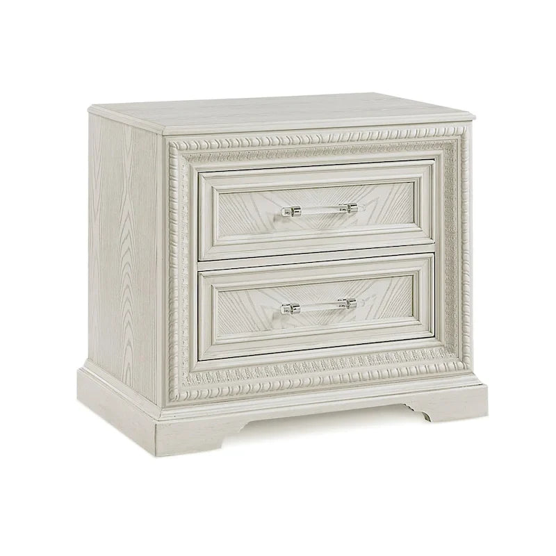 Oliver 5 Piece Cream Panel Bedroom Set